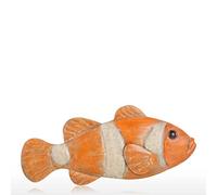 RASTKY Figurine de Poisson Créative en Fer Artisanal, Sculpture Murale, Ornement Décoratif de la Vie Marine, 12,6" X 0,8" X 5,1" pour la Décoration de la Maison (#5)