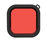 RASTKY Filtre de Plongée 8 Caméra-filtre d'objectif Sous-marin ABS avec Corde-correction des Couleurs Photographie Sous-marine (rouge)