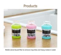 RASTKY Filtre de Robinet de Purificateur D'eau Domestique Purificateur D'eau du Robinet en Pierre Maifan avec Fonction de Minéralisation pour la santé Familiale 2,83 * 1,49 * 1,18 Pouces Convient à