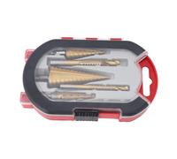 RASTKY Foret étagé à Tige Hexagonale, Jeu de 6 Forets étagés en Bois, Alliage d'aluminium et Cuivre, Foret étagé plaqué avec Plusieurs Tailles 4-32 Mm