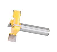 RASTKY Fraise de Surfaçage à 4 Cannelures pour Outil de Rabotage de Fraise à Bois, Conception Anti-rebond pour Couper et Rainurer, pour Outils CNC (Poignée 1/2")