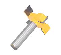 RASTKY Fraise de Surfaçage à 4 Cannelures pour Outil de Rabotage de Fraise à Bois, Conception Anti-rebond pour Couper et Rainurer, pour Outils CNC (poignée de 8 mm)