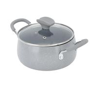 RASTKY Friteuse Japonaise à Double Poignée avec Couvercle et Support pour la Cuisine à Domicile et le Restaurant - Mini Marmite en Alliage D'aluminium Durable pour Divers Aliments de Base, 33,51 Oz