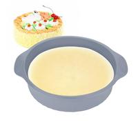 RASTKY Gâteau en Silicone Antiadhésif 9 Pouces, Forme Ronde, Divers Plats de Cuisson, Four, Plat de Cuisson Rond (GRAY)