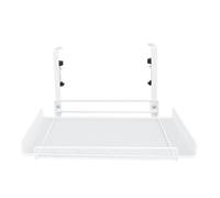 RASTKY Grand Panier de Rangement sous Le Bureau pour Câbles électriques, Organisateur Robuste sous Le Bureau pour, Matériau : Acier au Carbone/PP. (White)