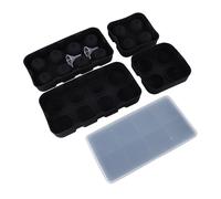 RASTKY Grands Moules à Glaçons en Silicone, Grand Bac à Glaçons pour Cocktails au Whisky, Matériau de Haute qualité et Ensemble de Moules à avec Entonnoirs pour une Préparation Facile, Garde les