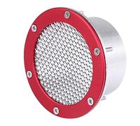 RASTKY Grille de Conduit d'air Universelle pour Voiture de Course, Entrée de Ventilation de Pare-Chocs, qualité Supérieure, Refroidissement Rouge Bleu Argent 10x10x4,6 Cm pour Toutes (Rouge)