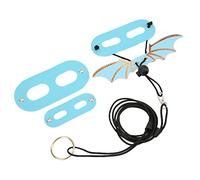 RASTKY Harnais Dragon Barbu, Laisse de Lézard Mignonne, Laisse de Marche Douce pour Reptiles, Ensemble de Noël Festif et Adorable en Cuir Artificiel (Blue)