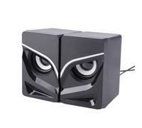 RASTKY Haut-Parleur D'Ordinateur de Mise à Niveau de Caisson de Basses USB 2.1 de Bureau pour Ordinateur Portable, Petit Haut-Parleur Stéréo avec Un Potentiel Cool pour Téléphone Portable,