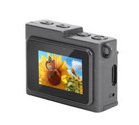 RASTKY HD 1080P Petit Porte-clés Caméra Rétro Micro Caméra Vidéo Porte-clés 1.14 Pouces écran Voyage en Plein Air école Selfie (Grey)