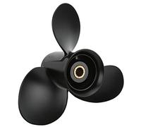 RASTKY Hélice Hors-Bord Marine Durable, 3 Pales, 14 Dents RH, en Alliage D'aluminium, Adaptée aux Bateaux de Pêche 9,9