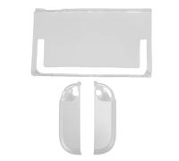 RASTKY Housse de Protection Intégrale Dockable pour Console de Jeu 2, Compatible avec 2 Consoles de Jeu, Transparente, Mate, Fine, Anti-rayures, PC - Coque de Protection Fine et Rigide