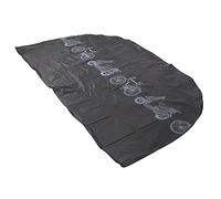 RASTKY Housse étanche et Anti-poussière pour Moto, Noire, Anti-UV, 2 Trous de Verrouillage, pour la Plupart des Vélos, Matériau en Nylon 190T