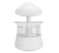 RASTKY Humidificateur Nuage de Pluie Champignon, Goutte-à-goutte D'eau, Diffuseur de Veilleuse 7 Couleurs pour Dormir, Yoga, Matériau ABS (WHITE)