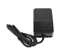 RASTKY Interrupteur de Commande au Pied Noir Antidérapant TFS-01, pour Commande de Moteur, Contrôleur au Pied momentané pour Usage Industriel (Longueur de ligne 1 mètre)