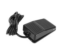 RASTKY Interrupteur de Commande au Pied Noir Antidérapant TFS-01, pour Commande de Moteur, Contrôleur au Pied momentané pour Usage Industriel (Longueur de ligne 2 mètres)