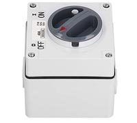 RASTKY Interrupteur D'isolation Anti-poussière, Boutons étanches, Indicateurs, Forte Résistance aux Chocs pour Composants de Contrôle Industriels, Matériau PC Ignifuge, Paquet de 2 (3P40A)