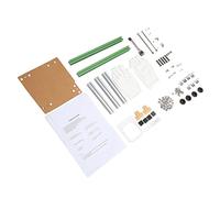 RASTKY ITX Computer Open Case Bracket Good Heat Dissipation Split Structure Matérielle en Aluminium Alliage DIY Cadre Nue pour l'électronique/Ordinateurs et Accessoires (Argent Vert)