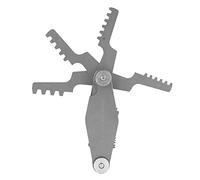 RASTKY Jauge de Filetage en T Mesure du Pas de Vis Whitworth - Jauge de Coupe à Pas de 30 Degrés, Outil de Mesure de Filetage en Acier au Carbone avec Marquages clairs, Lecture Facile (Gabarit de