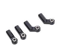 RASTKY Jeu de 4 Joints à Rotule pour Modèle de Voiture, en Alliage Métallique, Conception CW, Outil à Filetage Positif de 7.0mm pour Un Remplacement Facile, Propriétaires de Voitures RC 1/10 (Black)