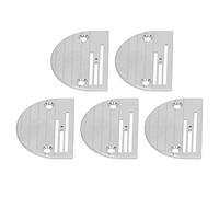 RASTKY Jeu de 5 Plaques à Aiguilles Universelles de Type B, Plaque à Aiguilles Robuste à Trois Rangées en Acier Inoxydable pour Accessoires de Couture