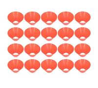 RASTKY Jeu de Cônes de Disques D'entraînement de Football, 20 Pièces, Marqueurs D'entraînement de Football de Couleur Vive pour Enfants Novices en Plein Air, Matériau PE Résistant aux Intempéries