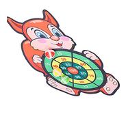 RASTKY Jeu de Fléchettes D'intérieur avec Fonction Crochet et Boucle, Balles Sûres et Exercice de Coordination œil-Main pour Enfants, Matériau en Flanelle, comme sur l'image