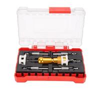 RASTKY Jeu de Forets à Fraiser Professionnel avec Butée de Profondeur Réglable pour Vis à Bois 7 Pièces Kit de Fraise à Tige Hexagonale et de Foret par Points pour la Fabrication de Meubles