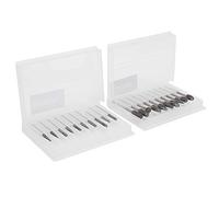 RASTKY Jeu de Limes à Bavures pour le Travail du Bois, Fraises Rotatives en Carbure cémenté Résistantes à L'usure, Fraise pour Outil de Sculpture, Argent 20 Pièces Adaptées aux Outils