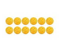 RASTKY Jeu de Pickleball Durable de 74mm avec 40 Trous, Matière Plastique PE, Bon équilibre pour la Pratique du Lancer (Yellow)
