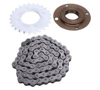 RASTKY Jeu de Pignons de Chaîne 420, Volant D'inertie Durable pour Mini Vélo Go Kart ATV Véhicule Tout-terrain, Puissance et Torsion Améliorées pour les Cyclistes en Acier