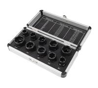 RASTKY Jeu d'écrous de 9 à 19mm et Vis de 16 à 27mm, Kit d'outils 'écrous à Revêtement en Oxyde 'acier 40CR avec Fixation Efficace de 3/8 Pouces, 10 Pièces