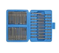 RASTKY Jeu D'embouts de sécurité Multi-tailles, 50 Pièces, Kit de Pilotes Magnétiques Solides pour la Réparation du Matériel, Boîtier Portable CRV