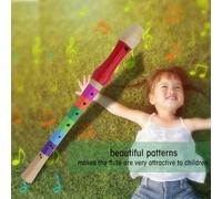 RASTKY Jouet de Flûte en Bois Léger et coloré, Instrument de Musique pour Enfants, Sûr et Durable, 1,3", Idéal pour Stimuler L'intérêt pour la Musique (Multicolore)