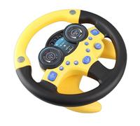 RASTKY Jouet de Volant de Simulation coloré pour Enfants, Jouet éducatif D'initiation à L'éducation Précoce avec Boutons de Klaxon et Fonction Rotative, adapté au Développement des Compétences