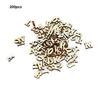 RASTKY Jouet éducatif en Feuille de Bois en Forme de Lettre DIY pour Enfants - pour Les Projets d'artisanat et Les Activités Créatives avec 26 Lettres Anglaises, Surface Lisse pour Une Peinture et