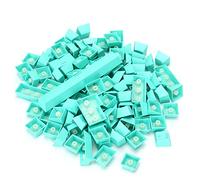 RASTKY Keycaps PBT Ergonomic Design Huile Colorée 108 Key Video Game Keycap pour Le Clavier Mécanique | Dye Sublimation OEM Profile | Large compatibilité avec 61/64/87/104/108 (Cyan)