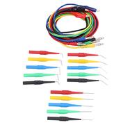 RASTKY Kit Complet de Sonde de Test de Fiche Banane, Excellent Ensemble de Remplacement avec Broches de Sonde Arrière pour Fournitures Multimètre 4mm JT8005por