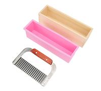 RASTKY Kit Coupe-Savon avec Couteau ondulé pour un Aspect Lisse du Savon, Matériau en Silicone de Haute qualité, Idéal pour Faire du, des Gâteaux, des Glaces, du Chocolat, etc. Excellente Idée