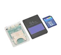 RASTKY Kit D'adaptateur de Carte de Console de Jeu avec Carte de Stockage 32 Go et FMCB 64 Mo pour, Plug and Play, Compatible avec Diverses Consoles SCPH, ABS, PCB (Consoles minces)