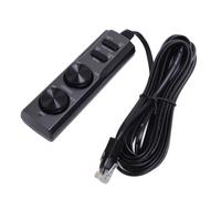 RASTKY Kit de Commande Filaire pour Haut-Parleur de Caisson de Basses TS WX130DA, Câble de Commande en Matériau ABS Robuste pour Paramètres Audio Personnalisés, Affichage Lumineux d'alimentation,