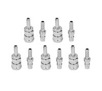 RASTKY Kit de Connecteur Rapide de Tuyau D'air en Acier Inoxydable é, 5 Ensembles de Coupleur D'air et de Prise, Raccords Pneumatiques Durables pour Automobiles et Compresseurs (5 * 8 longue