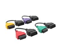 RASTKY Kit de Connecteurs de Câble 4 Pièces avec Câble de Diagnostic ECU Scan de Remplacement pour, de Diagnostic OBDII pour Système SRS de Direction Assistée ABS, adapté aux Amateurs de Voitures,