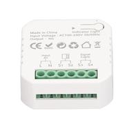 RASTKY Kit de Contrôleur D'ouvre-Porte de Garage Intelligent WiFi pour Porte Coulissante à Commande Vocale, Fonction D'automatisation avec Réglage de L'heure, Compte à Rebours, Télécommande pour