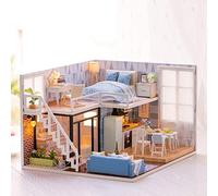 RASTKY Kit de Jouets Miniatures pour Maison de Poupée, Bricolage avec Musique pour Enfants, Décoration de Maison Faite à la Main, Château dans Le Ciel, Cadeau Parfait pour Les Amateurs de Bricolage