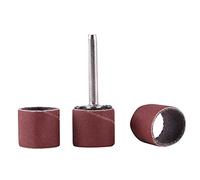 RASTKY Kit de Manchons de Bandes de Ponçage, Outil de Polissage de Ponçage à Tambour Efficace, 80/320/600, 100 Pièces, Mandrin pour Artisans en Ambre (#3)