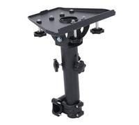 RASTKY Kit de Panneau de Montage sur Poteau pour Mini Appareil Intégration Transparente Rotation à 360° Inclinaison à 160° Plaque de Montage D'antenne Réglable 8 écrous - Alliage D'aluminium en