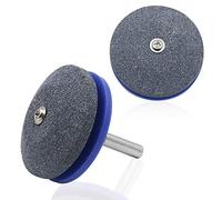 RASTKY Kit de Perceuse électrique de Meulage D'affûteur de Lame de Tondeuse à Gazon Universel Durable pour Perceuse à Main, Conception D'équilibre Rotatif Permettant de Gagner du Temps, 2 Pièces