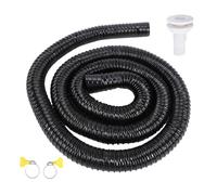 RASTKY Kit de Plomberie pour Pompe de Cale de 1-1/8 Pouces, Tuyau ondulé Polyvalent, Configuration Complète pour Les Amateurs de Bateaux, PVC + SS, X Raccord de Vidange, 2 X Colliers de Serrage