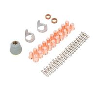 RASTKY Kit de Pointe D'électrode de Torche de DéCoupe Ensemble de Consommables Efficaces pour Coupeur IPT60 Pièces de Rechange Parfaites pour les Travailleurs de la Coupe de Métal Matériau en Laiton
